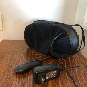 Vibrating and heated neck massager